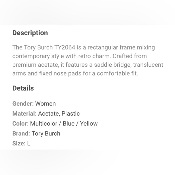 TORY BURCH SEEING GLASSES - Picture 12 of 13